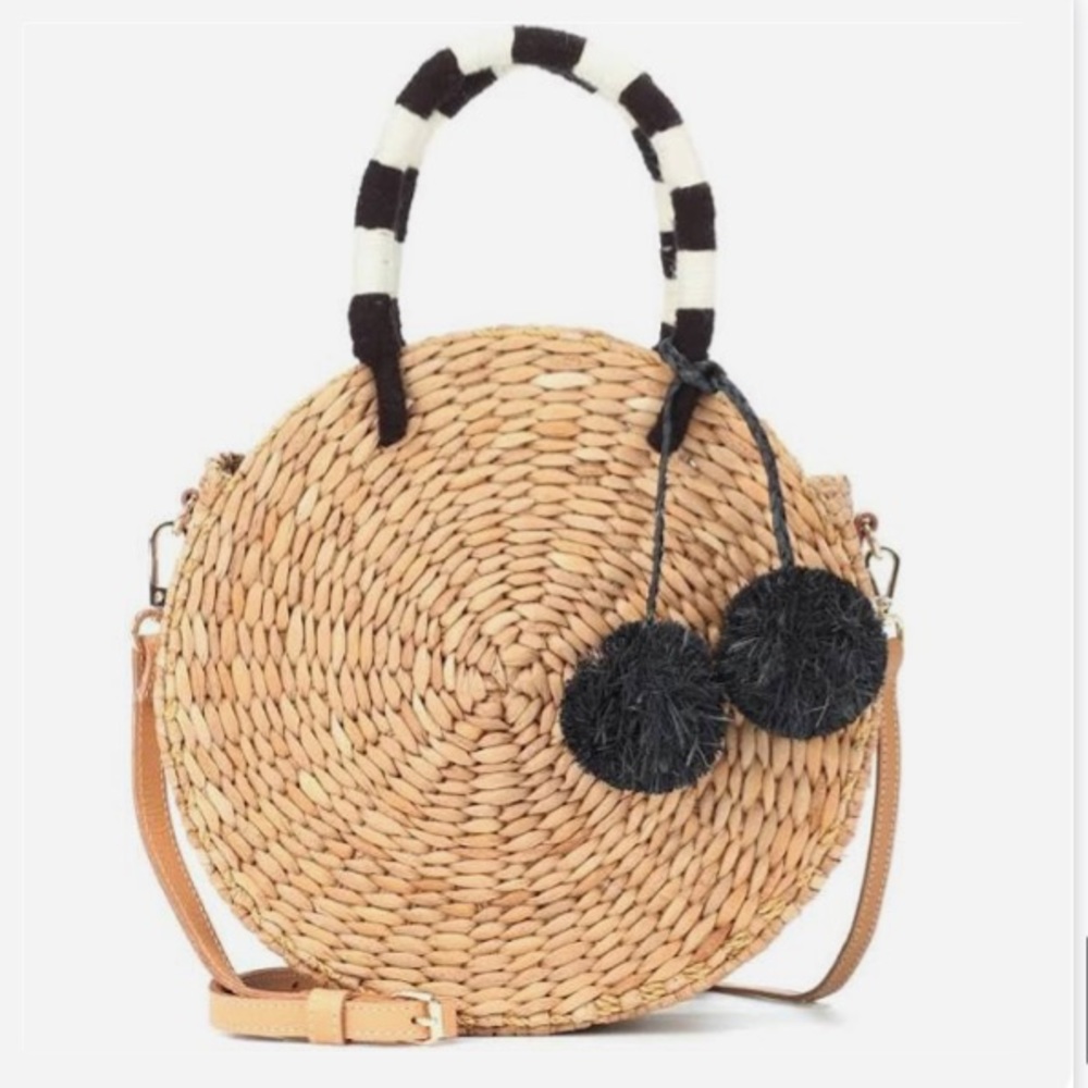Kayu handcrafted seagrass bag, removable crossbody